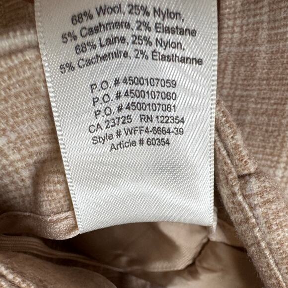 Wilfred Plaid Wool Cashmere Pants Light Academia Trousers Classic Retro Preppy - Picture 6 of 8